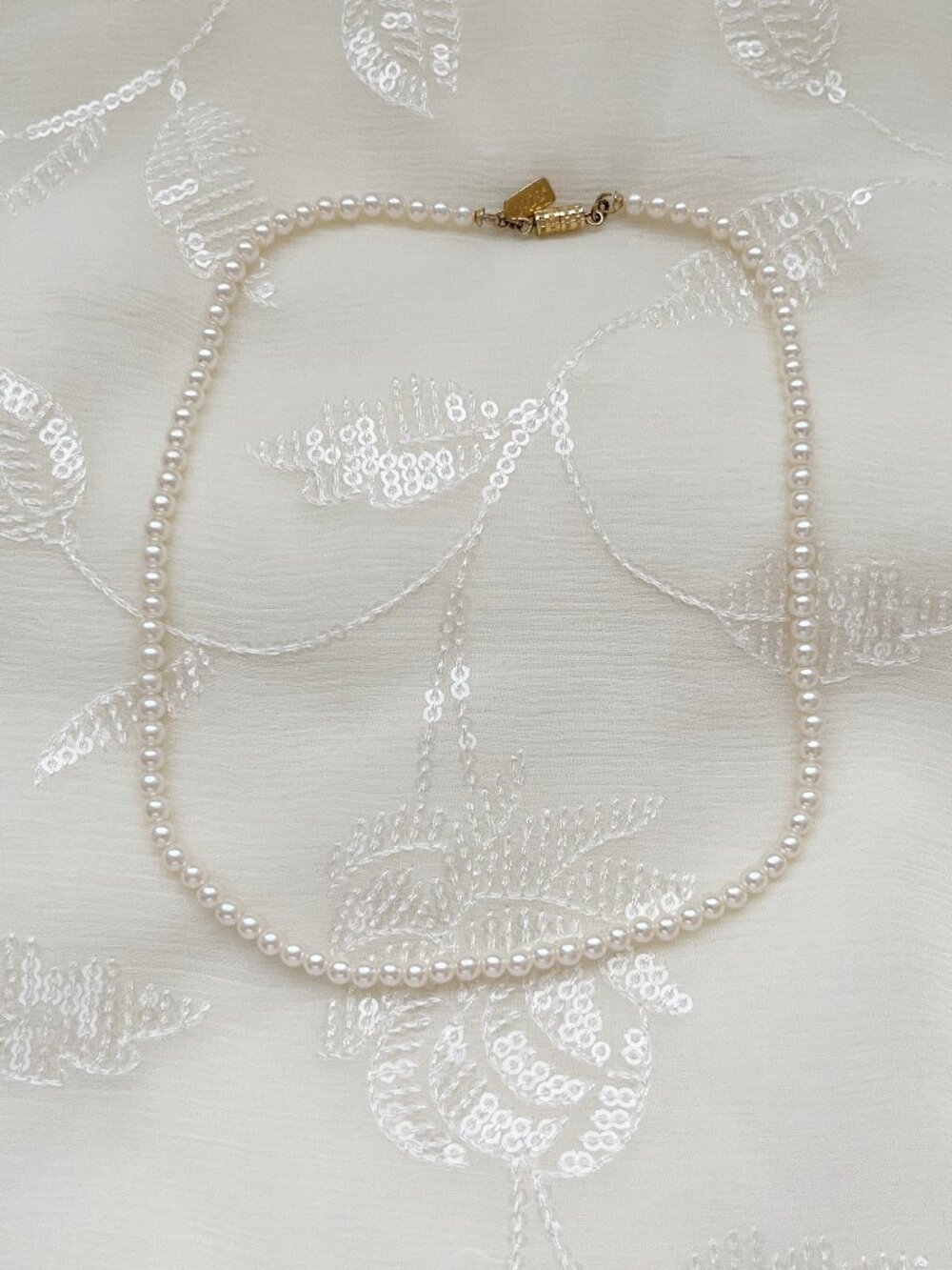 1928 Pearl Necklace bridal wedding classic old hollywood coquette preppy retro
